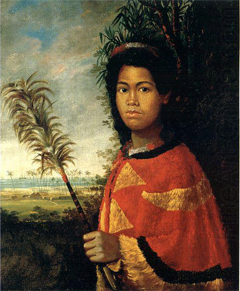 Portrait of Princess Nahiennaena of Hawaii, Robert Dampier